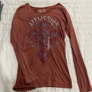 Affliction long sleeve shirt